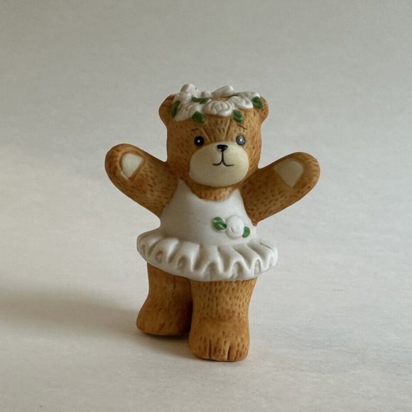 4/$25 Vintage 1987 Lucy Rigg Enesco Porcelain Bear Lucy & Me Girl Ballerina Bear - Picture 1 of 4